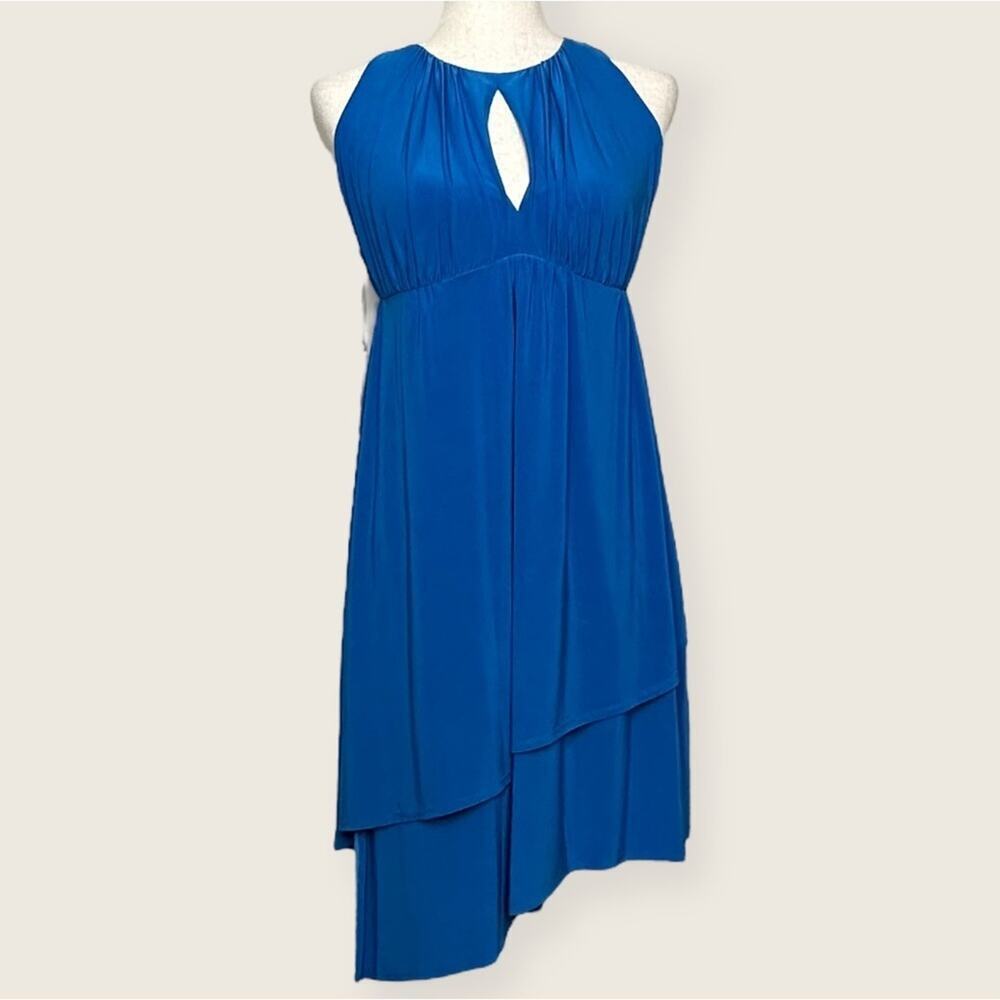 NWT | Susana Monaco | Electric Keyhole Sleeveless Asymmetrical Dress | Blue | XS